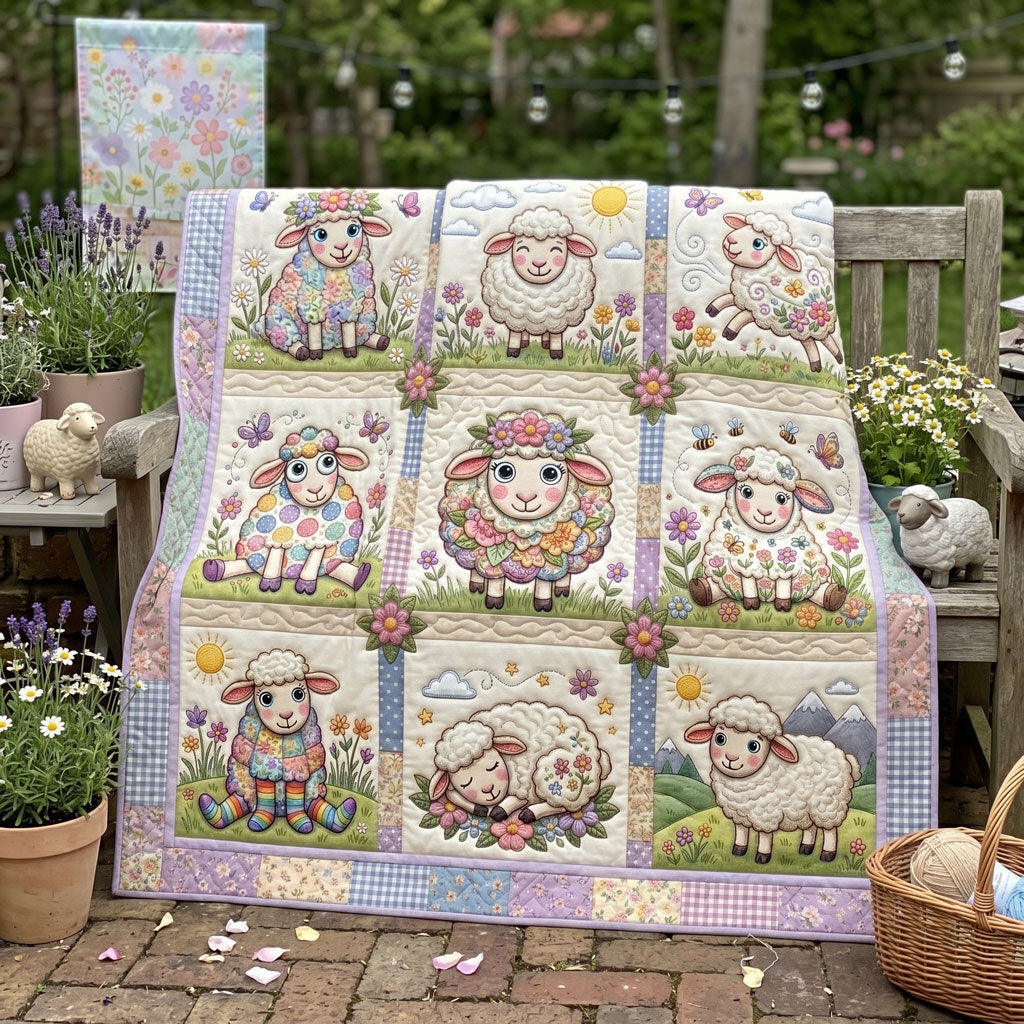 Sweet Meadow Lambs WN0206014CL Quilt