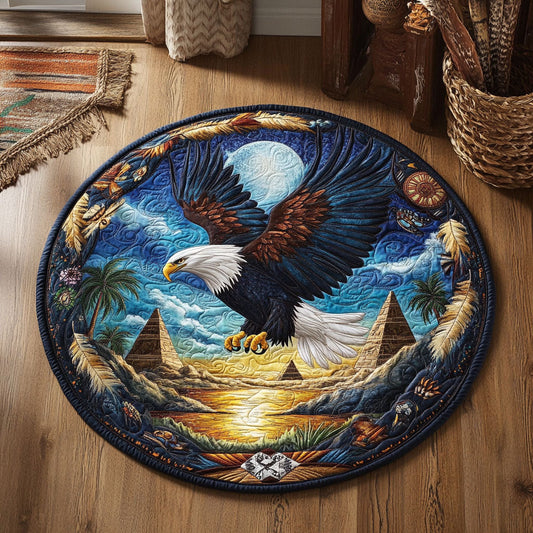 Celestial Eagle Pyramid WJ0307035CL Quilted Round Mat