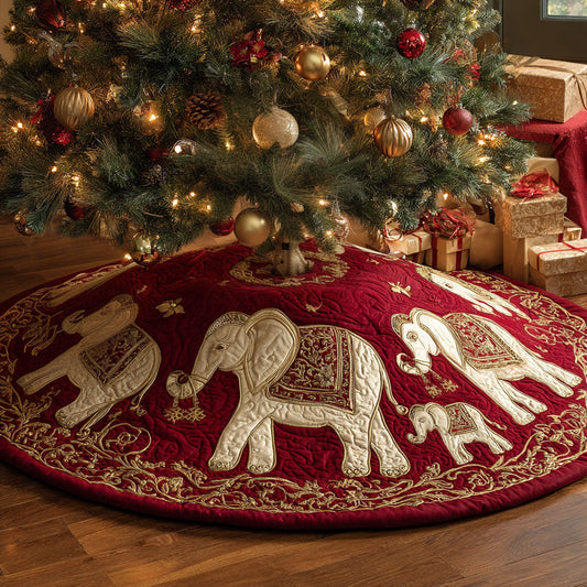 Elephant Magic CP1110011CL Quilted Christmas Tree Skirt