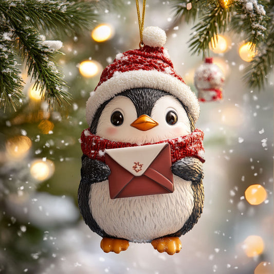 Penguin Merry Post WN1112065CL Christmas Ornament