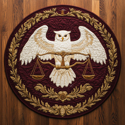 Owl Crestfall WN2307041CL Quilted Round Mat