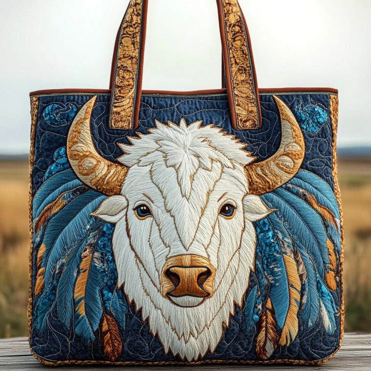 Wild Spirit Bison XR2110005CL Quilted Tote Bag