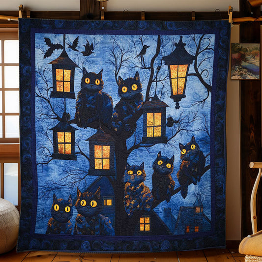 Silly Cat Creepy Eyes WN1103049CL Quilt