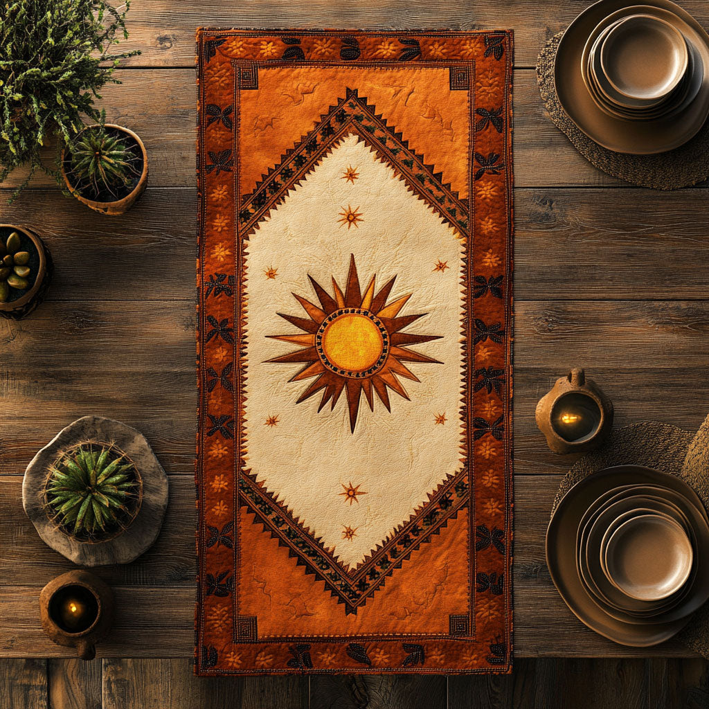 Sunset Radiance WN1106083CL Quilted Table Runner
