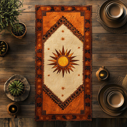Sunset Radiance WN1106083CL Quilted Table Runner