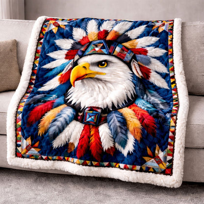 Native Spirit Eagle KL3001005CL Faux Fur Throw Blanket
