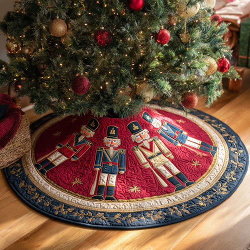 Nutcracker Christmas CW1110001CL Quilted Christmas Tree Skirt