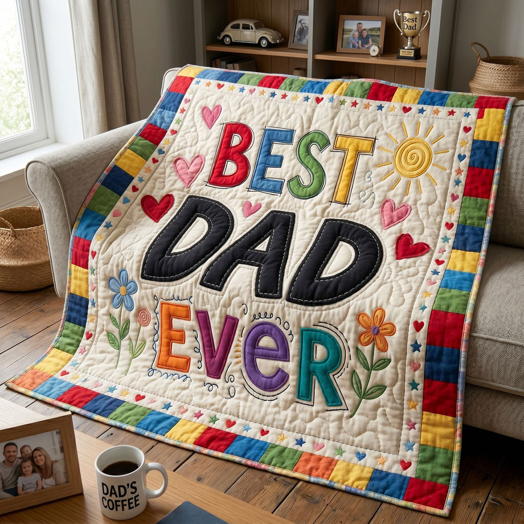 Dad's Colorful Love WN1106003CL Quilt