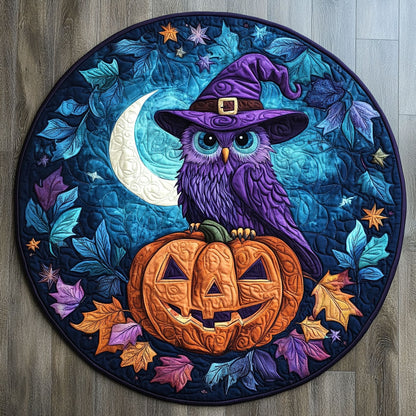 Witch Owl Watch WN0708128CL Quilted Round Mat