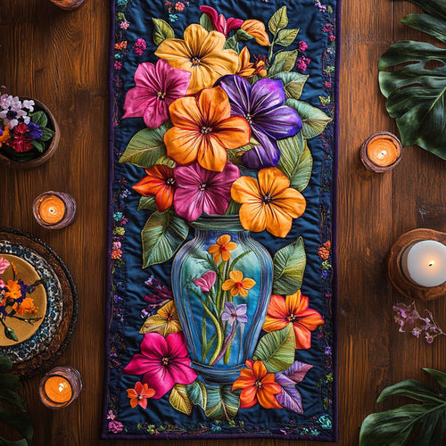 Hibiscus Tropic Dream WN1906040CL Quilted Table Runner