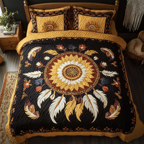 Feather Golden Dreamcatcher WP1401024CL Duvet Cover Set