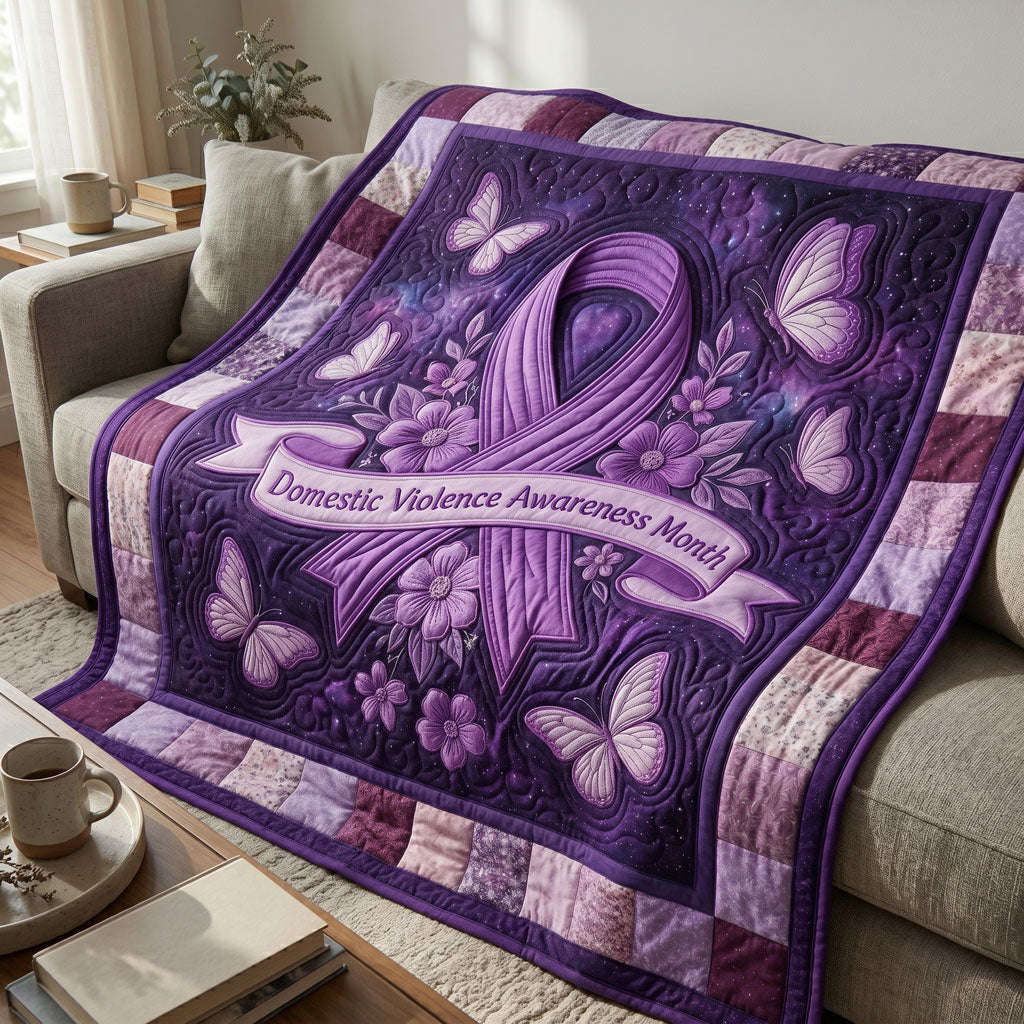 Strength & Awareness Ribbon WN2304018CL Quilt