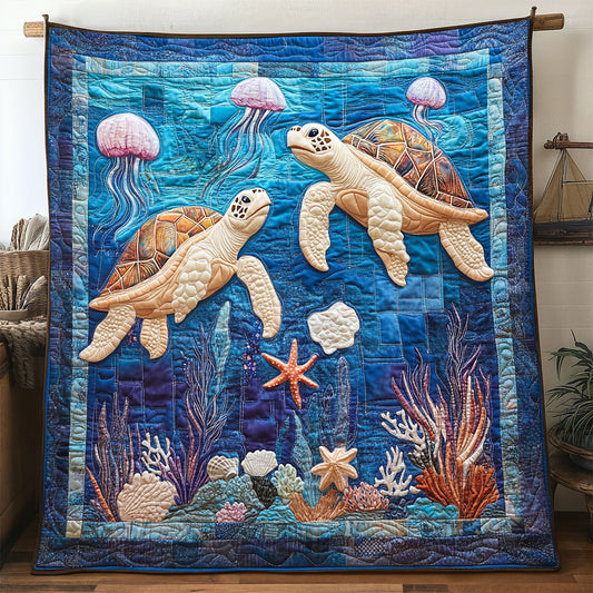 Ocean Turtles WP0304032CL Quilt