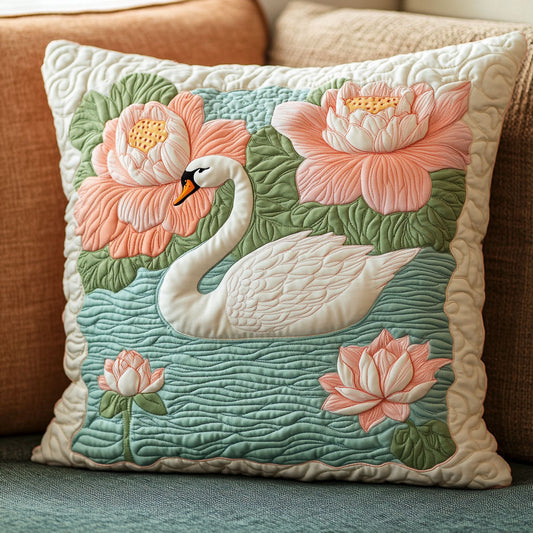 Swan Garden CP0906049CL Quilt Pillow Case