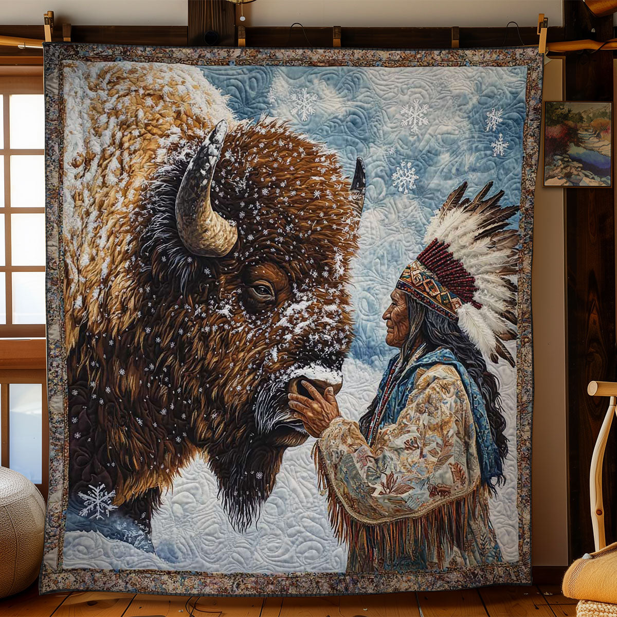 Spirit Of The Bison WN2402007CL Quilt