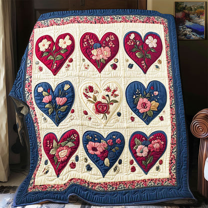 Collection Heart Flower WP0802004CL Quilt