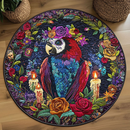 Nocturne Parrot WN2108088CL Quilted Round Mat
