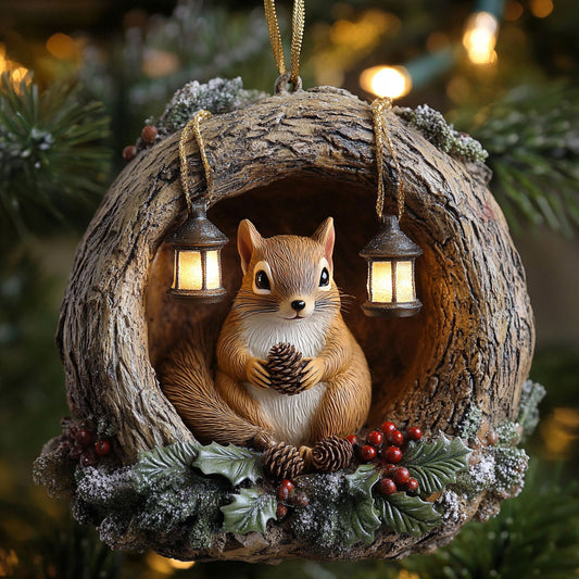 Hollow Squirrel CP0312232CL Christmas Ornament