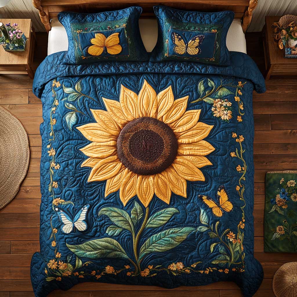 Butterfly Sunflower WP2301013CL Duvet Cover Set