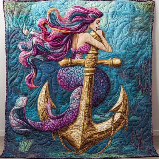 Anchor Mermaid WP1002018CL Quilt