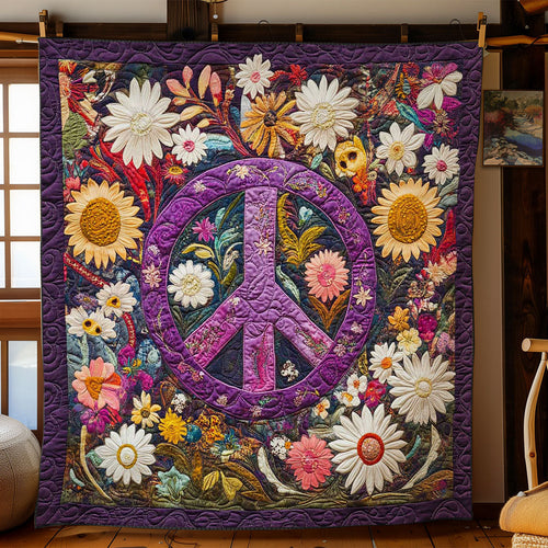 Hippie Peace Bloom WN2201002CL Quilt