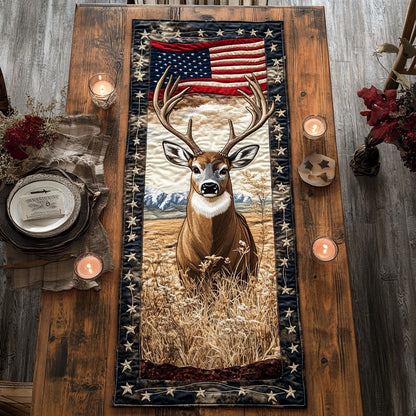 Deer Liberty WN1106036CL Quilted Table Runner