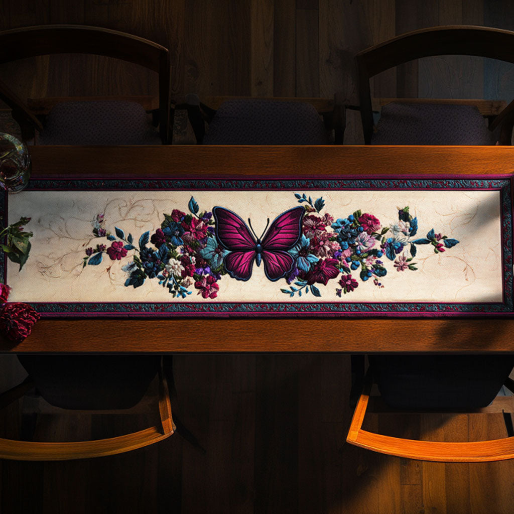 Rosegold Butterfly WN0207081CL Quilted Table Runner