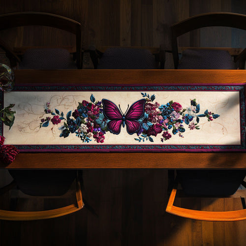 Rosegold Butterfly WN0207081CL Quilted Table Runner
