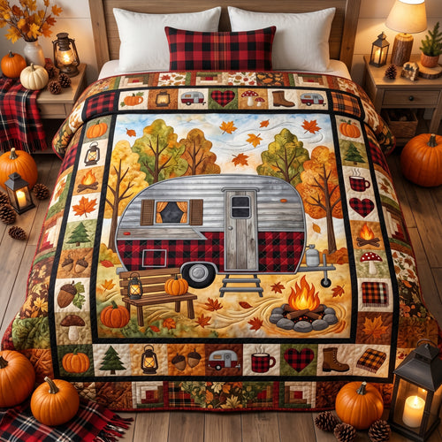 Camping In Autumn XR1405002CL Quilt