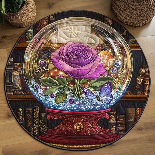 Crystal Rosekeeper WJ0406041CL Quilted Round Mat