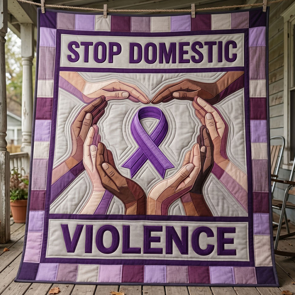 Stop Domestic Violence WN2304017CL Quilt