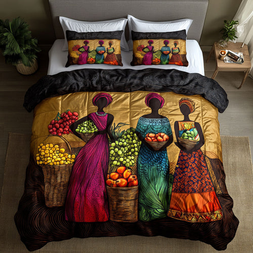 African Women Colors WN0701004CL Duvet Cover Set