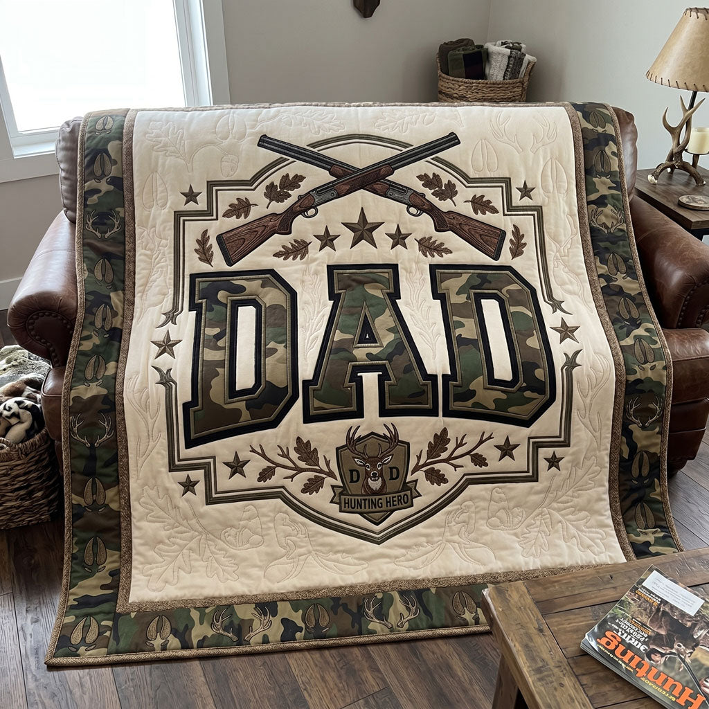 Camo Dad Deer Hunter WN1006004CL Quilt