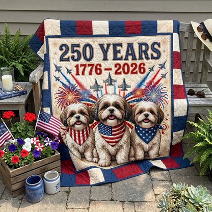 250 Years Of Freedom Pups WN1706001CL Quilt