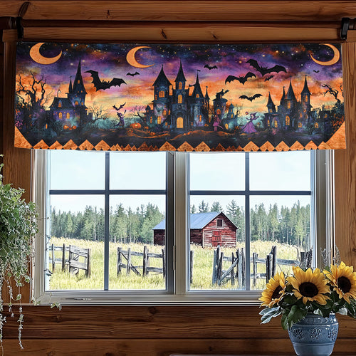 Crescent Castle WN0108012CL Quilted Valance