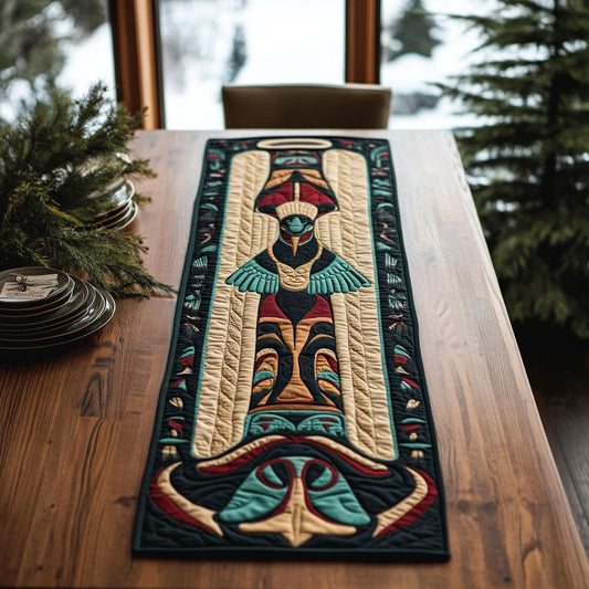 Tribal Totem WJ0407037CL Quilted Table Runner