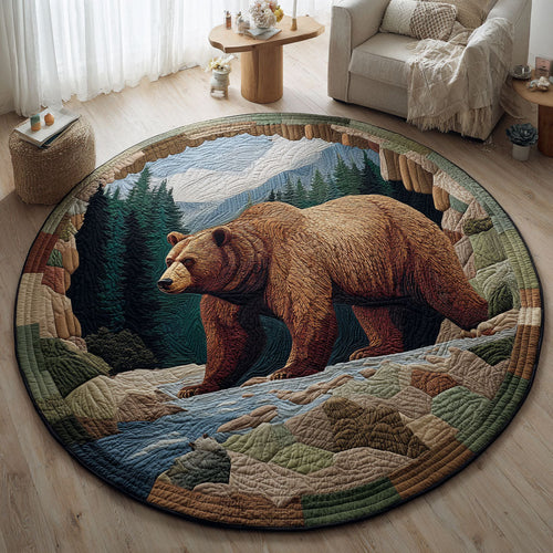 Wild Bear CW1001084CL Quilted Round Mat