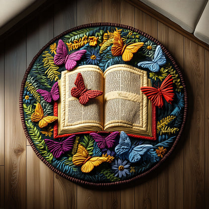 Pages of Wonder KL1401011CL Quilted Round Mat
