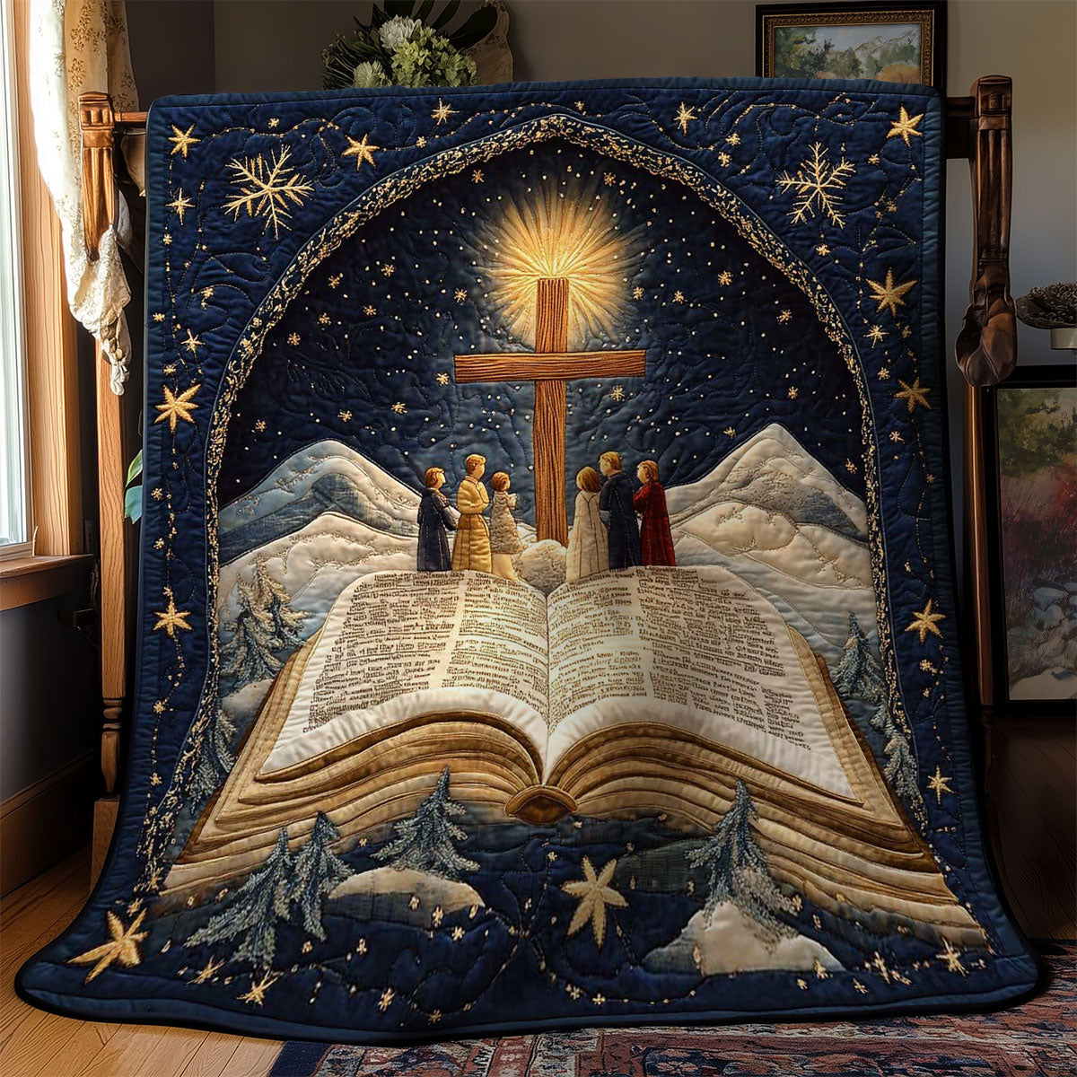 Christianity Faithful Night WN0603051CL Quilt