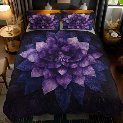 Deep Plum Flower WN1303137CL Duvet Cover Set