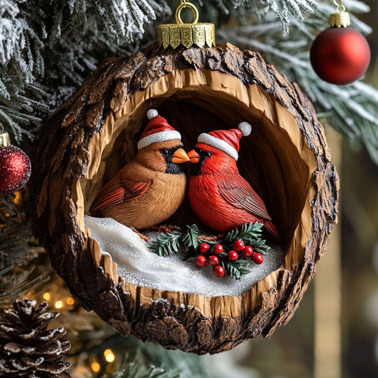 Snowy Cardinal CW2010030CL Christmas Ornament
