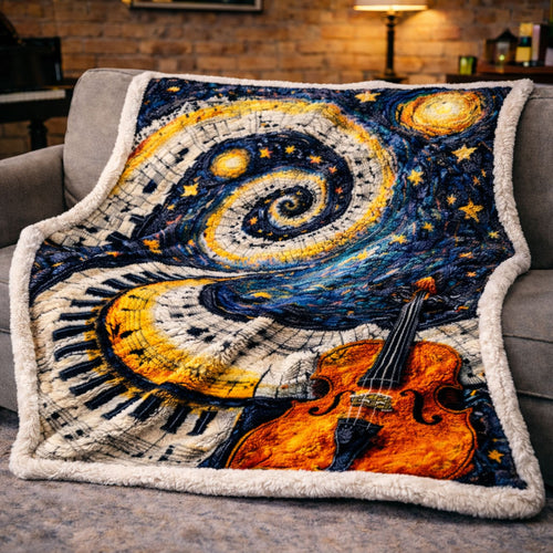 Starry Night Symphony KL2901013CL Faux Fur Throw Blanket