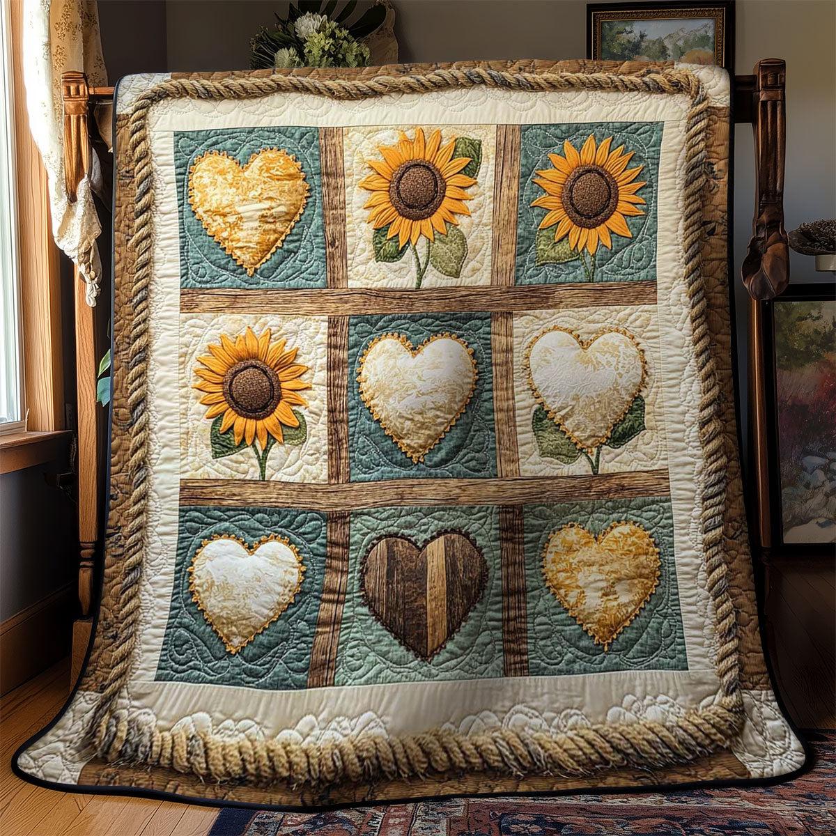 Country Sunflower WN0303065CL Quilt