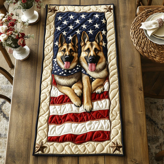 German Shepherd Pride WN1006048CL Quilted Table Runner