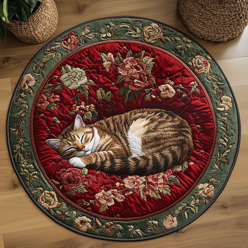 Victorian Cat Rest WN3006078CL Quilted Round Mat