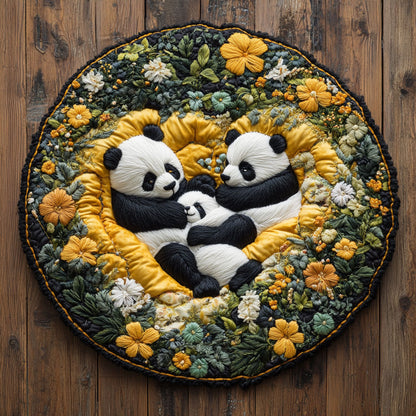 Panda Cove WN2805017CL Quilted Round Mat
