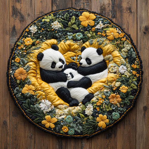 Panda Cove WN2805017CL Quilted Round Mat