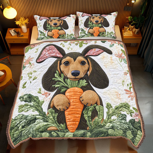 Dachshund Rabbit Costume WP0701049CL Duvet Cover Set