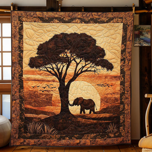 Serene African Elephant WN1103003CL Quilt