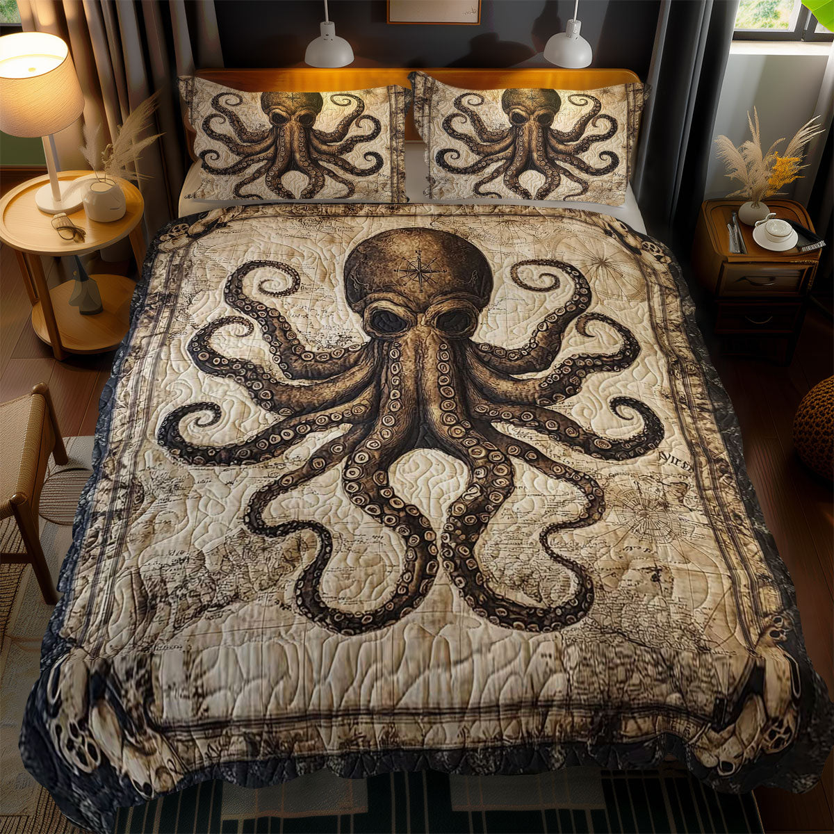 Treasure Octopus WN0702101CL Duvet Cover Set